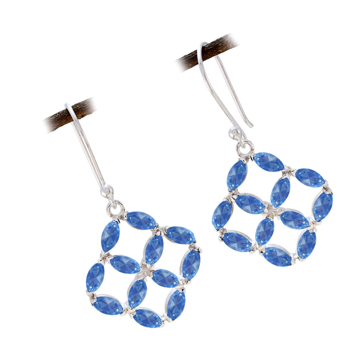 Min seo Blue Mid weight multiple Dangle Earring