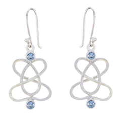 Abigail Blue Delicate multiple Dangle Earring Blue Topaz Blue Dangle