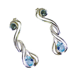 Grace Blue Whisper thin multiple Stud Earring