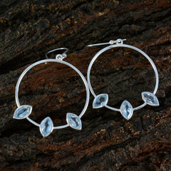 Lili Blue Minimal Trilogy Dangle Earring