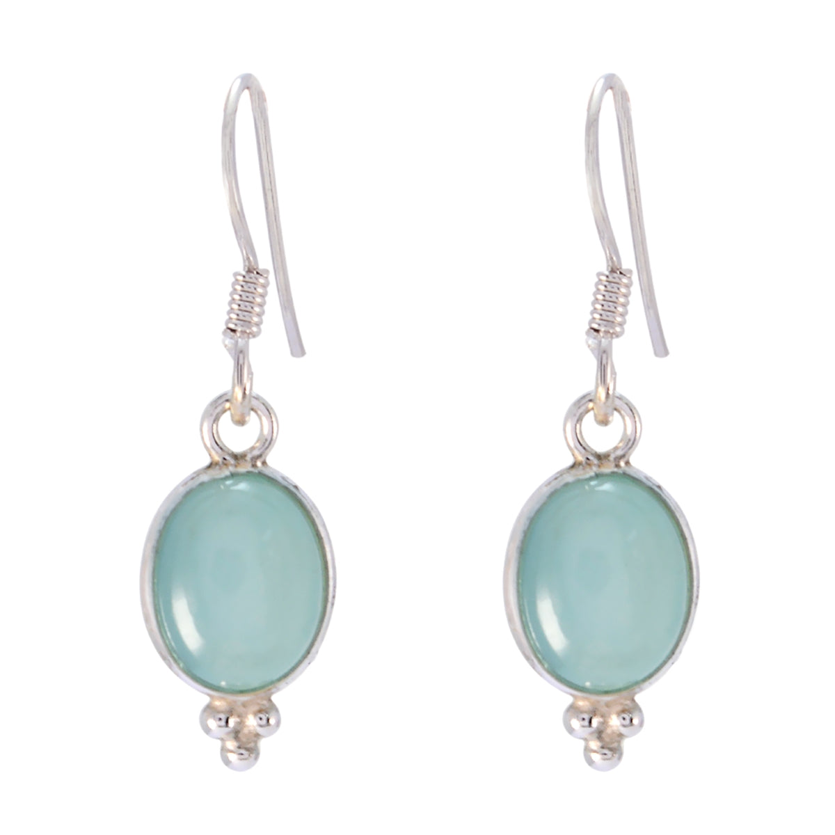Victoria Blue Elegant multiple Dangle Earring Chalcedony Blue Dangle