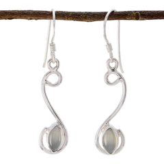 Luisa Blue Delicate multiple Dangle Earring Chalcedony Blue Dangle