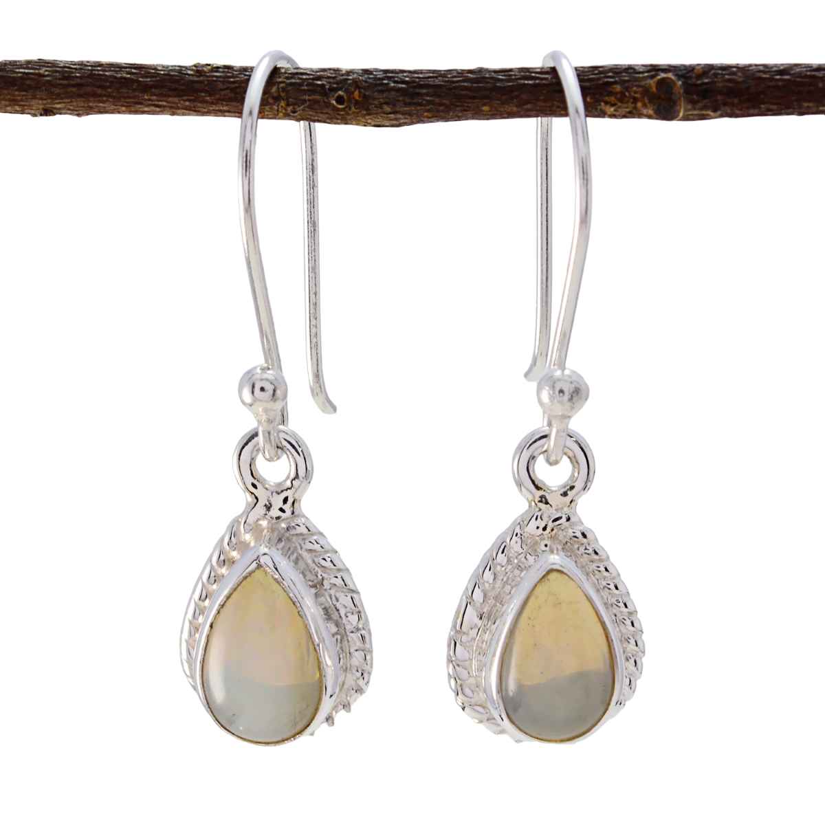 Anna Blue Dainty multiple Dangle Earring Chalcedony Blue Dangle
