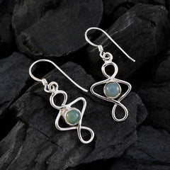 Emilia Blue Delicate Solitaire Dangle Earring