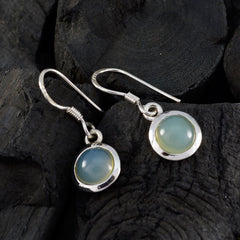 Audrey Blue Delicate Solitaire Dangle Earring