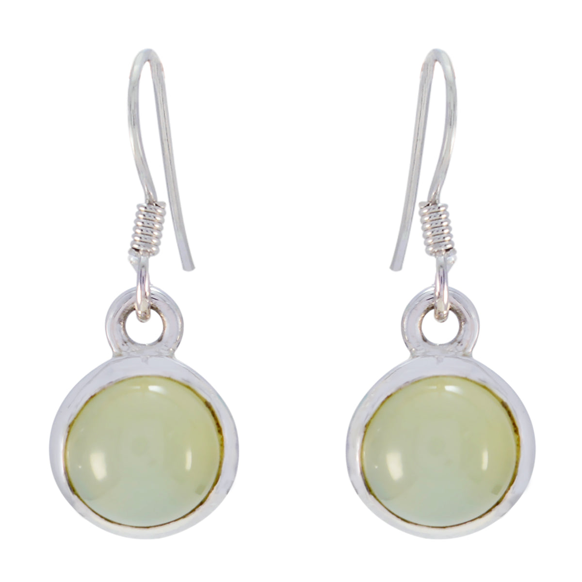 Audrey Blue Delicate Solitaire Dangle Earring Chalcedony Blue Dangle