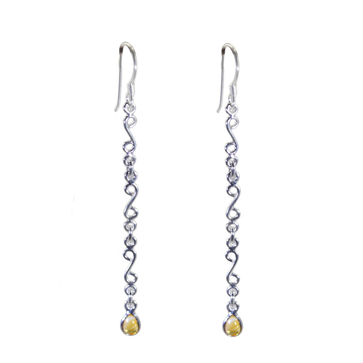 Nora Yellow Elegant multiple Dangle Earring Citrine Yellow Dangle