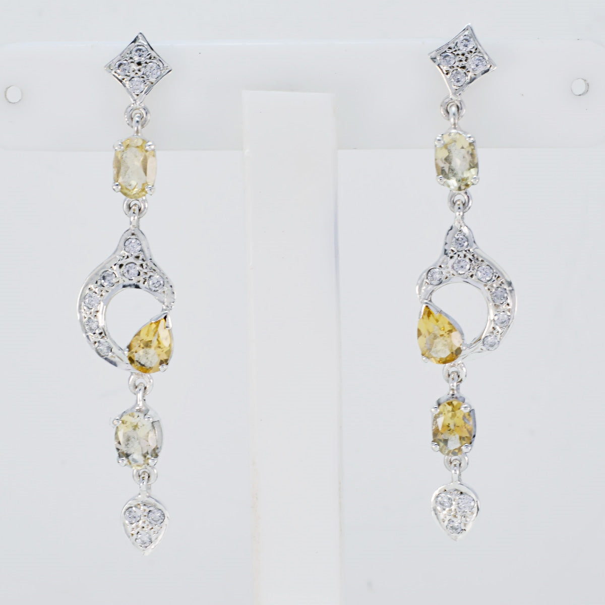 Zara Yellow Eye catching multiple Dangle Earring