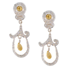 Maria Yellow Essential multiple Stud Earring Citrine Yellow Stud