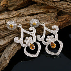 Meera Yellow Eye catching multiple Stud Earring