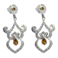 Meera Yellow Eye catching multiple Stud Earring