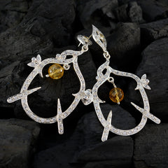 Lakshmi Yellow Edgy multiple Stud Earring