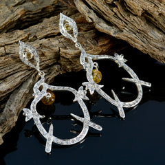 Lakshmi Yellow Edgy multiple Stud Earring