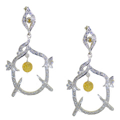 Lakshmi Yellow Edgy multiple Stud Earring