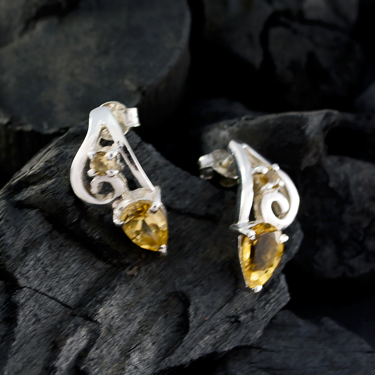 Camila Yellow Dainty multiple Stud Earring