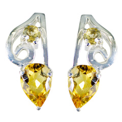 Camila Yellow Dainty multiple Stud Earring Citrine Yellow Stud
