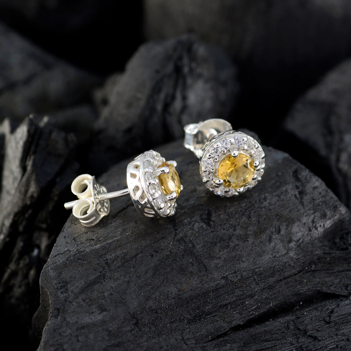 Camilla Yellow Elegant multiple Stud Earring
