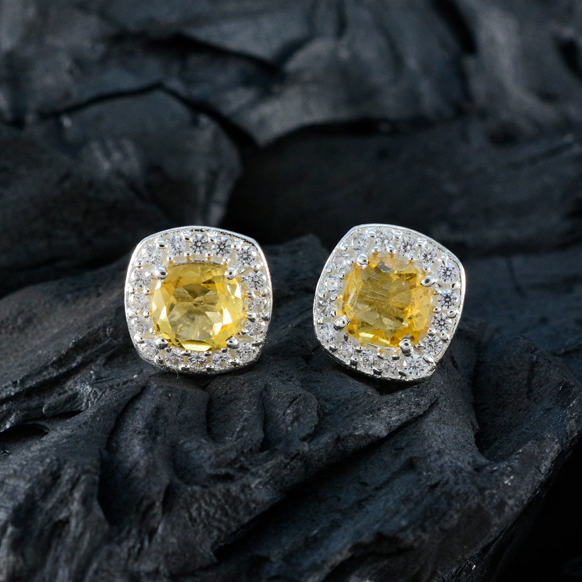 Sara Yellow Delicate multiple Stud Earring
