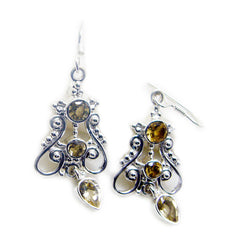 Savannah Yellow Featherlight multiple Dangle Earring Citrine Yellow Dangle