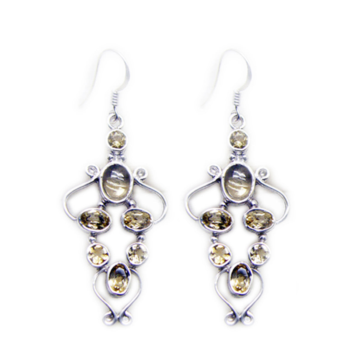 Yasmin Yellow Featherlight multiple Dangle Earring Citrine Yellow Dangle