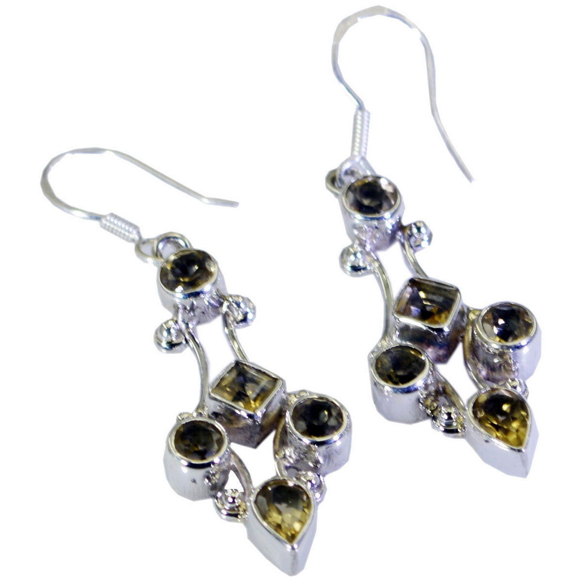 Zoe Yellow Featherlight multiple Dangle Earring