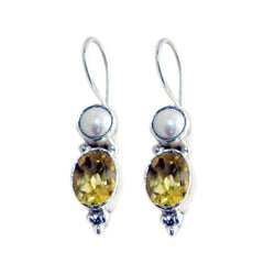 Eliza Yellow Dainty multiple Dangle Earring Citrine Yellow Dangle