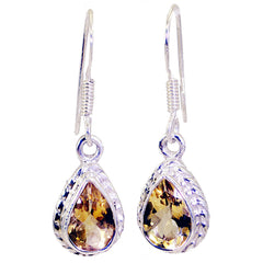 Emma Yellow Dainty multiple Dangle Earring Citrine Yellow Dangle