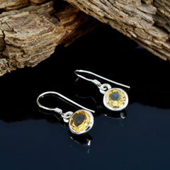 Freya Yellow Delicate Solitaire Dangle Earring