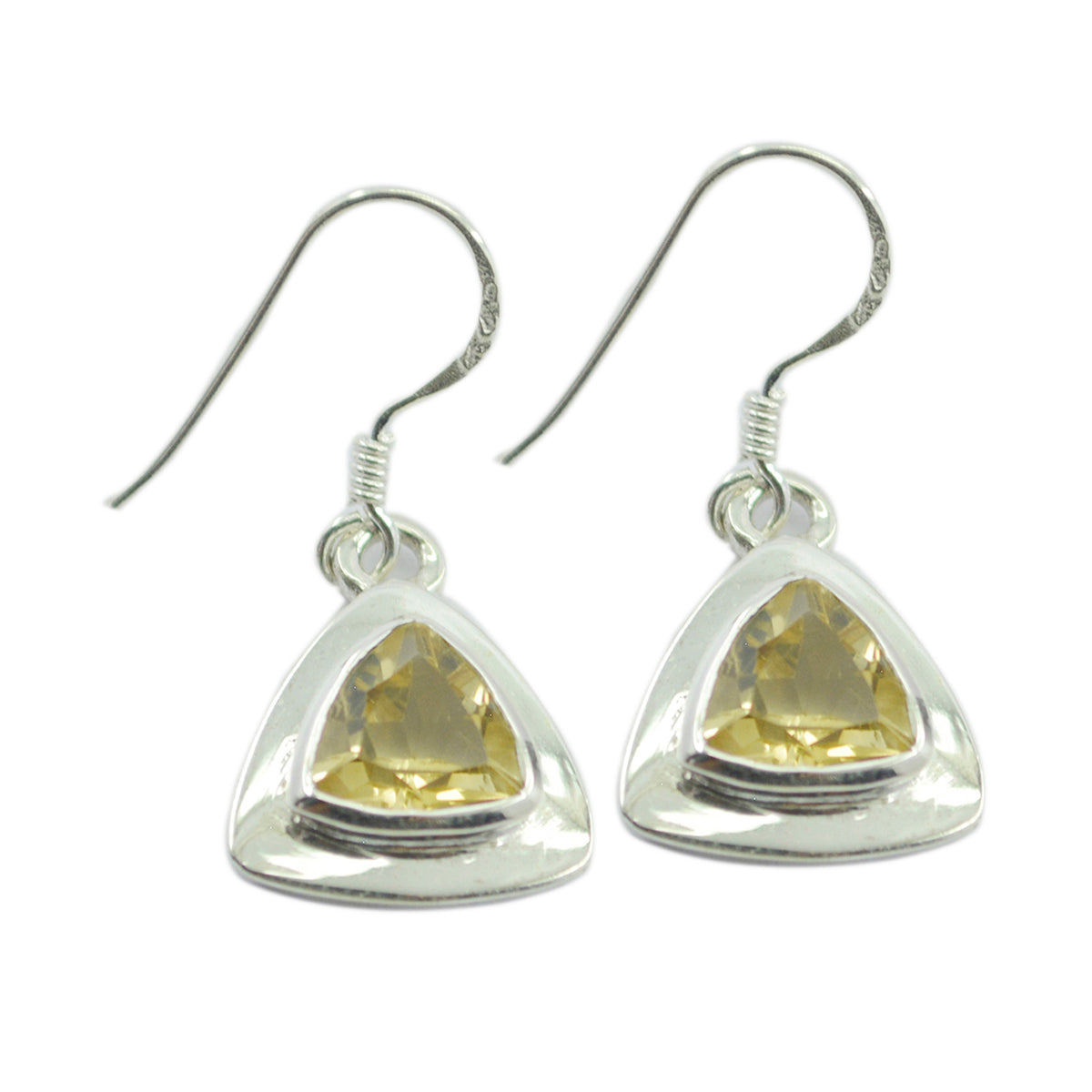 Scarlett Yellow Featherlight Solitaire Dangle Earring Citrine Yellow Dangle
