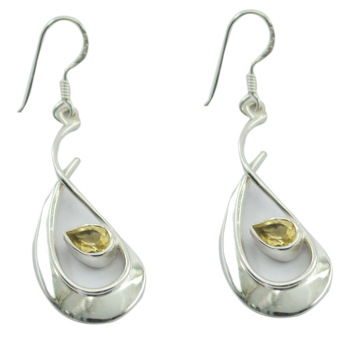 Eleanor Yellow Featherlight Solitaire Dangle Earring