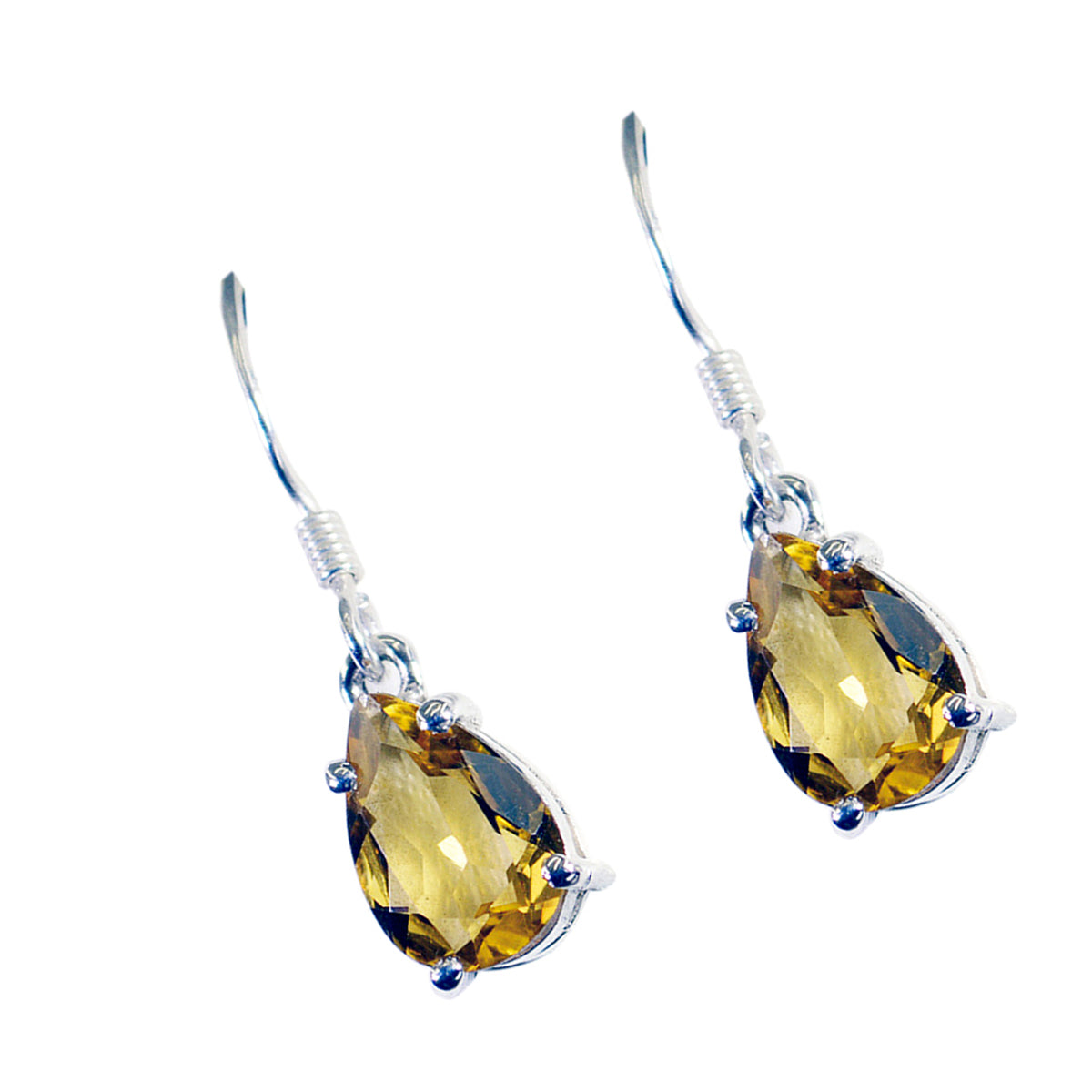 Grace Yellow Dainty Solitaire Dangle Earring