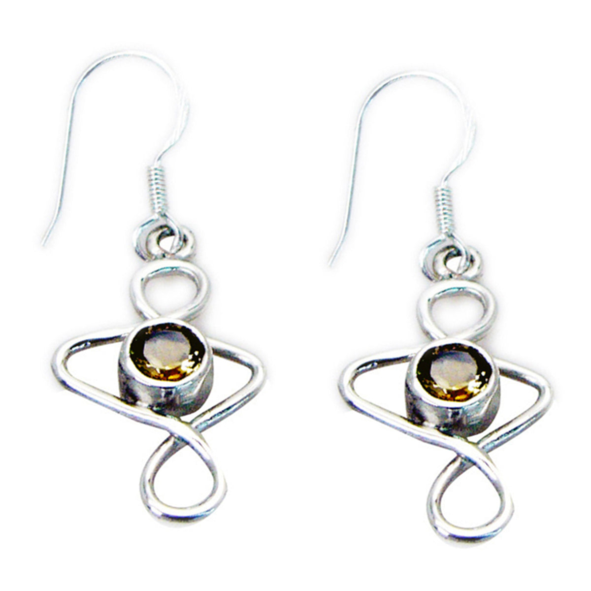 Greta Yellow Delicate Solitaire Dangle Earring