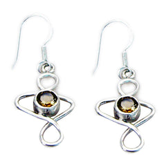 Greta Yellow Delicate Solitaire Dangle Earring