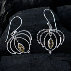 Grace Yellow Featherlight Solitaire Dangle Earring