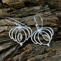Grace Yellow Featherlight Solitaire Dangle Earring