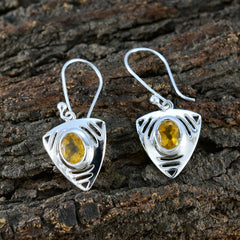 Hazel Yellow Tiny Solitaire Dangle Earring