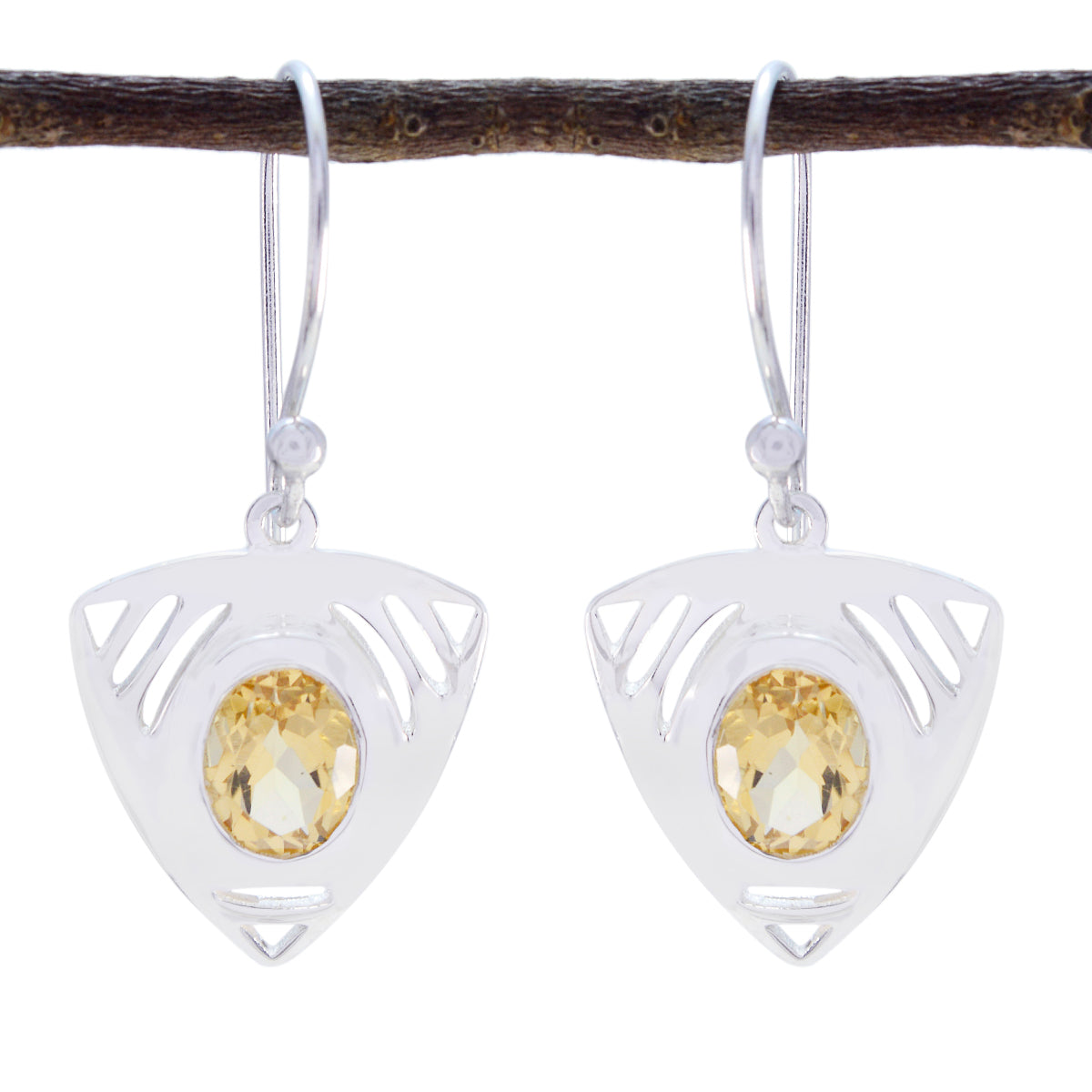 Hazel Yellow Tiny Solitaire Dangle Earring