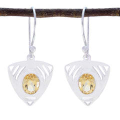 Hazel Yellow Tiny Solitaire Dangle Earring
