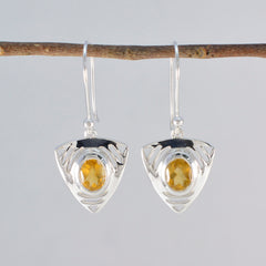 Hazel Yellow Tiny Solitaire Dangle Earring