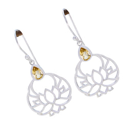 Ida Yellow Featherlight Solitaire Dangle Earring