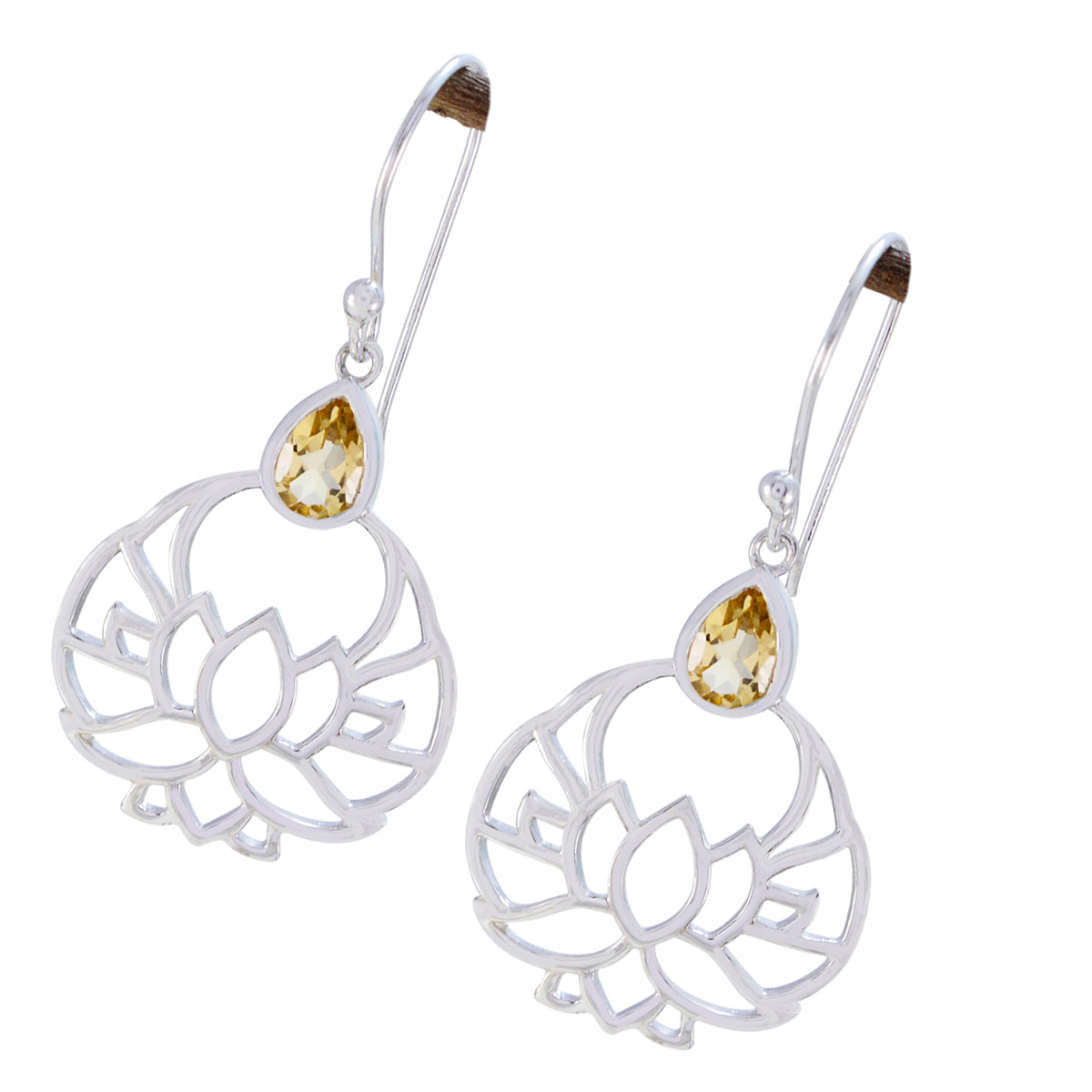 Ida Yellow Featherlight Solitaire Dangle Earring