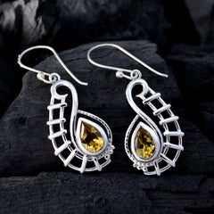 Isla Yellow Featherlight Solitaire Dangle Earring