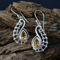 Isla Yellow Featherlight Solitaire Dangle Earring