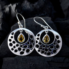 Ivy Yellow Featherlight Solitaire Dangle Earring