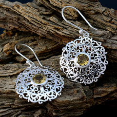 Josephine Yellow Tiny Solitaire Dangle Earring