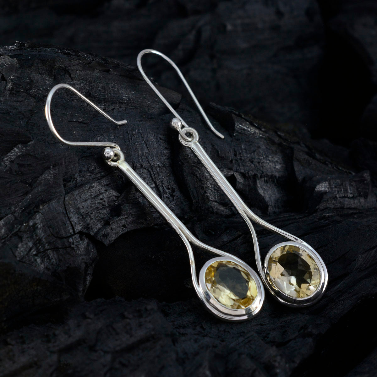 Kennedy Yellow Dainty Solitaire Dangle Earring
