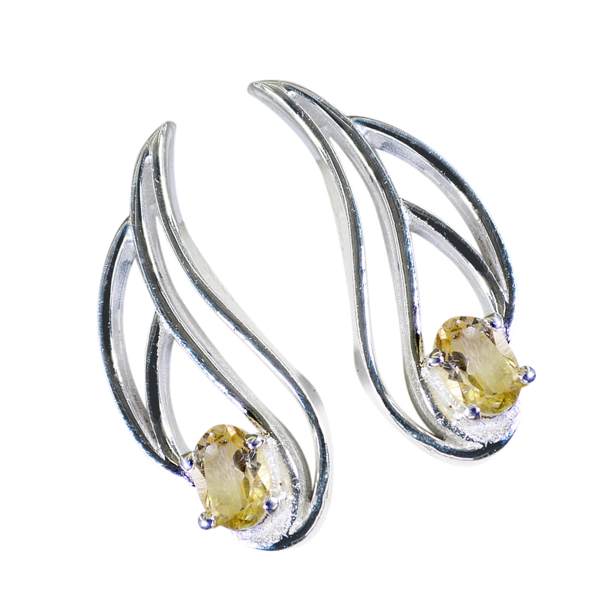 Mila Yellow Featherlight Solitaire Stud Earring