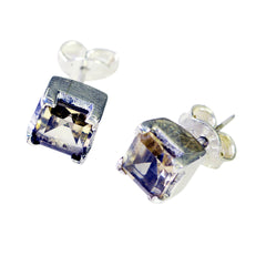 Olivia Yellow Delicate Solitaire Stud Earring