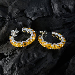 Gabriela Yellow Slim multiple Stud Earring