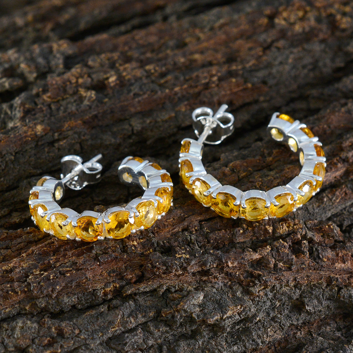 Gabriela Yellow Slim multiple Stud Earring